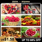 ZOOYA 5d полноразмерная алмазная живопись, Новое поступление, картина из фруктов, алмазная вышивка для кухни, Алмазная мозаика M0029