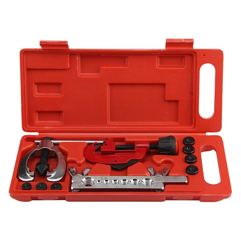 Copper Brake Fuel Pipe Repair Double Flaring Dies Tool Set Clamp Kit Tube Cutter | Инструменты
