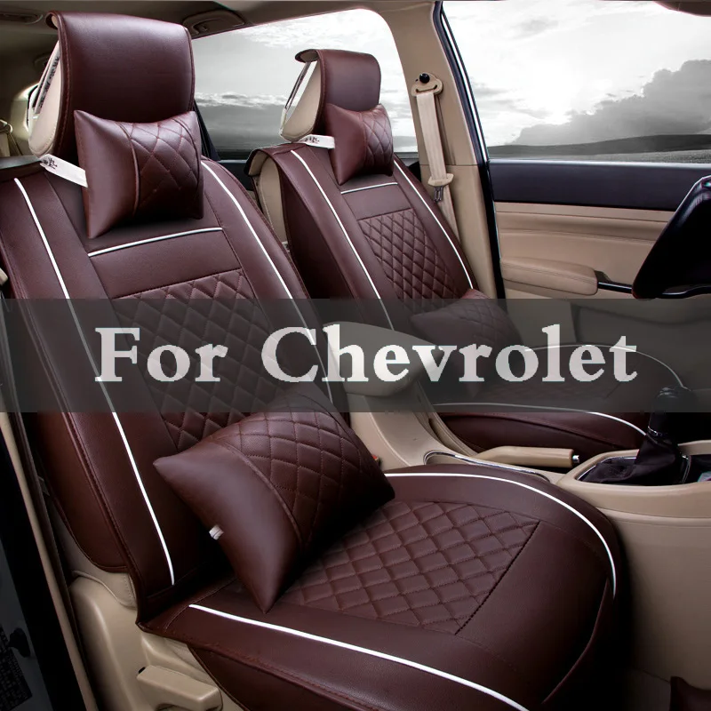

New Pu Leather Car Seat Cover Front And Back Set Car Cushion Pad Mat For Chevrolet Ss Traverse Volt Viva Suburban Tracker Tahoe