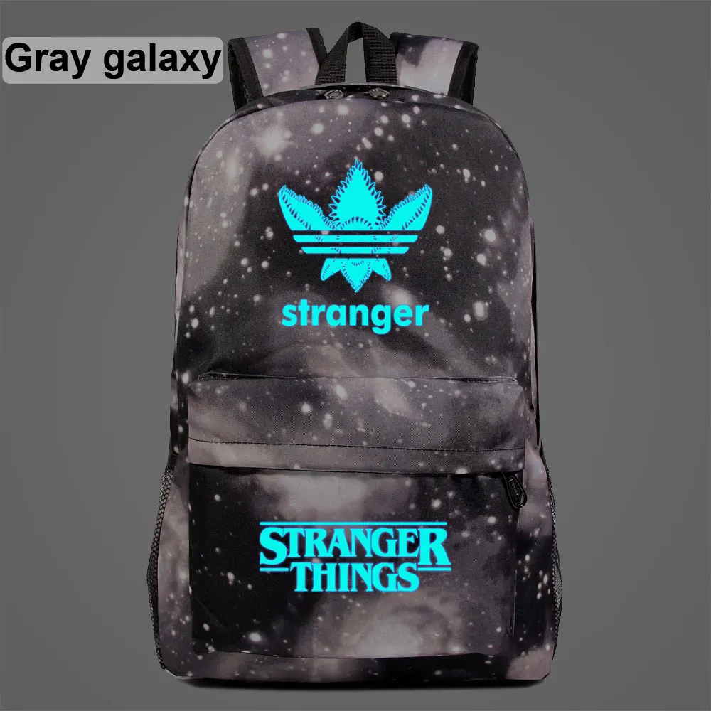 Синяя светящаяся модная странная школьная сумка для мальчиков и девочек женская