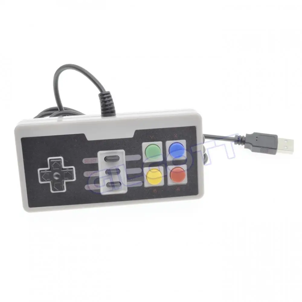 usb joystick wired gaming controller retro nes fc gamepad for pc laptop computer tv for windows mac linux android free global shipping