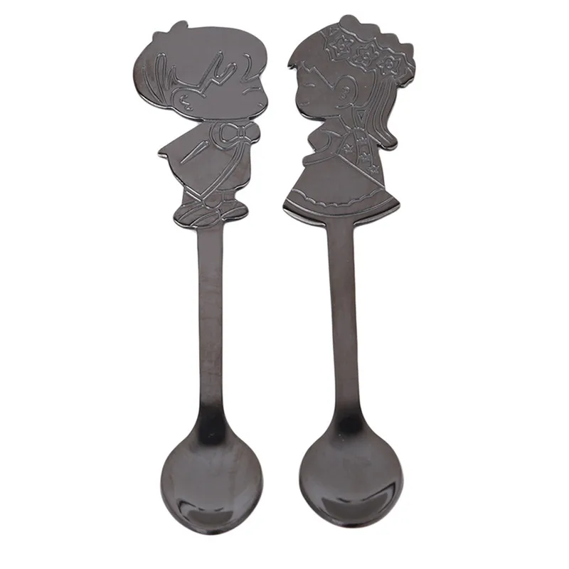 2 шт./компл. кофейные ложки жениха и невесты креативные с длинной ручкой из