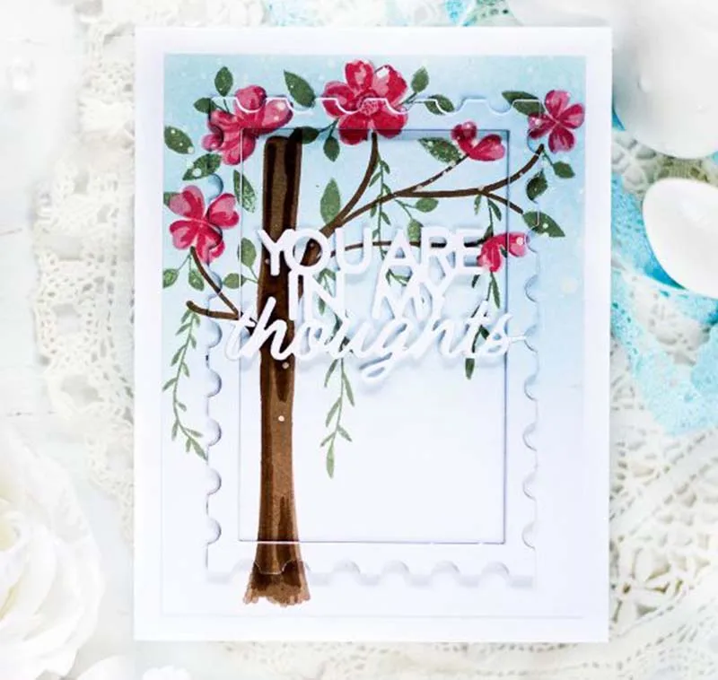 

Tree Branch Leaves Metal Cutting Dies for Scrapbooking Craft Stencil Make Album Paper Model Mould Mold Decor Template New Design