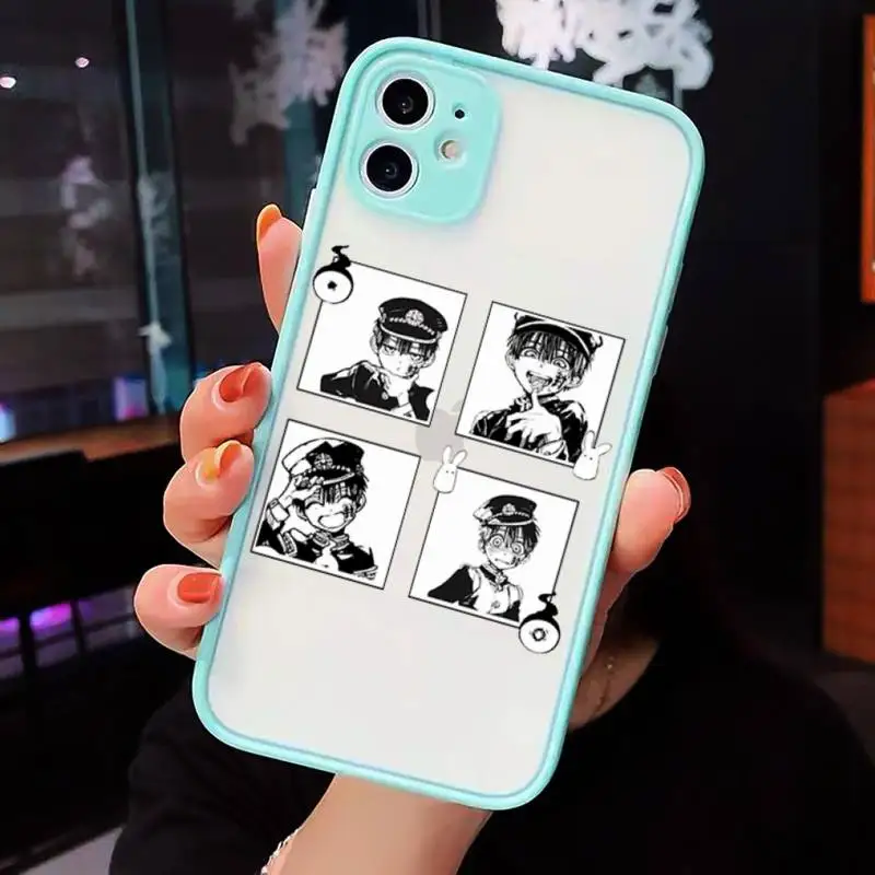 

Jamular Toilet Bound Hanako Kun Phone Cases matte transparent For blue iPhone 7 8 x xs xr 11 12 pro plus max mini Clear Funda