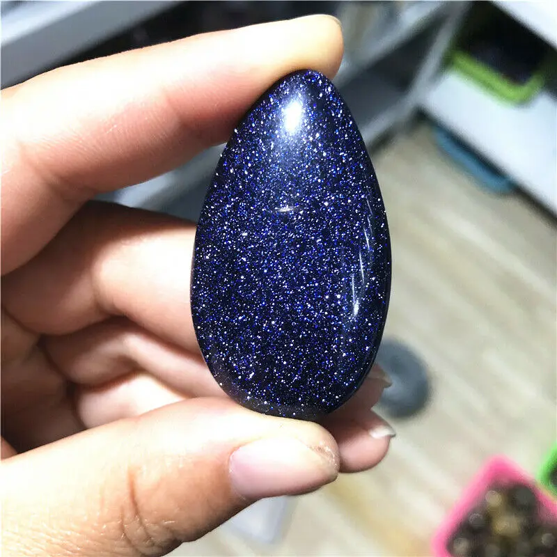 

1pc Natural Blue Sandstone Quartz Crystal Tumbled Stone Mineral Specimen Healing Natural Stones and Minerals