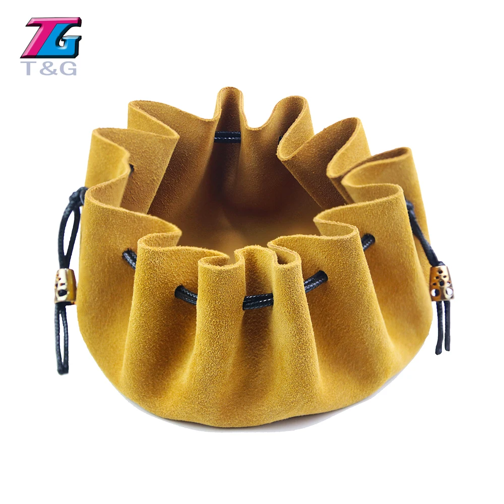 Кожаный мешок на шнурке сумка для кости упаковочная хранения многогранного Куба