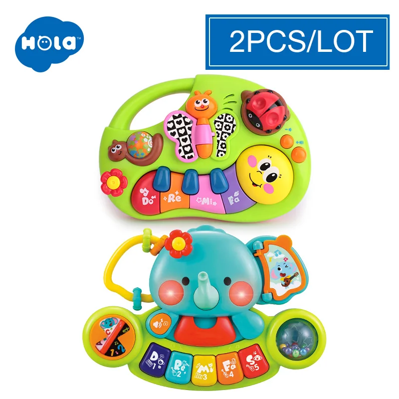 HOLA 927 детские игрушки обучающая машина, игрушка с подсветкой и музыкой и обучающими сюжетами, Игрушка музыкальный инструмент для малышей 6 месяцев - Цвет: Золотой