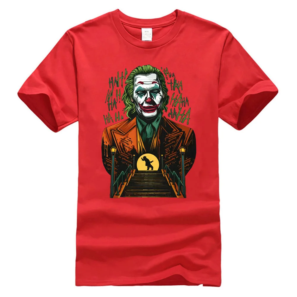 Красный Reborn Clown Arthur Fleck Joaquin Phoenix Can You Call Me Joker черная футболка с фигуркой - Цвет: Красный
