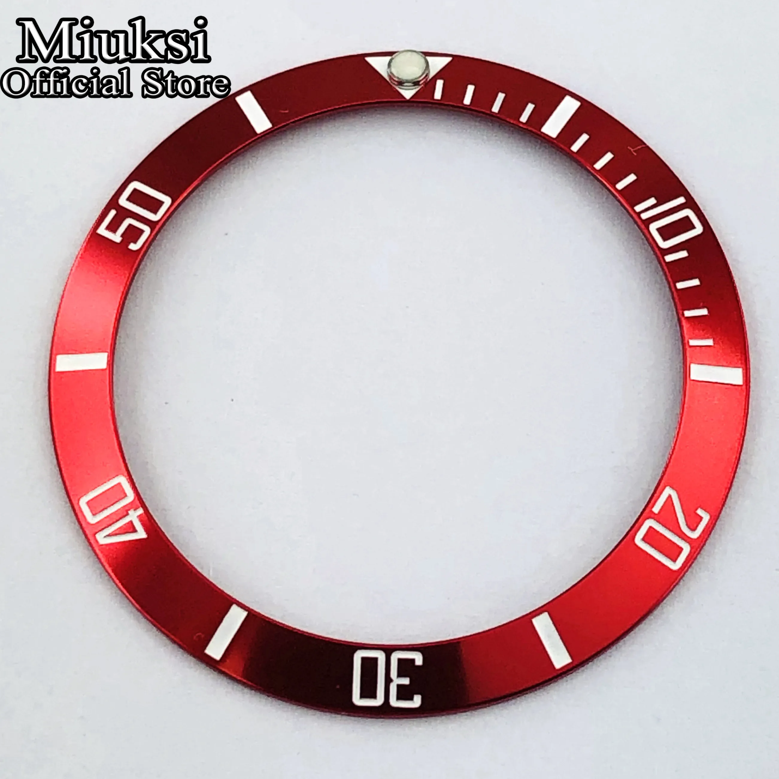 Miuksi high quality 38mm titanium bezel insert fit 40mm watch case