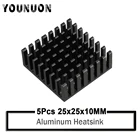 Радиатор YOUNUON алюминиевый, 25x25x10 мм, 5 шт.