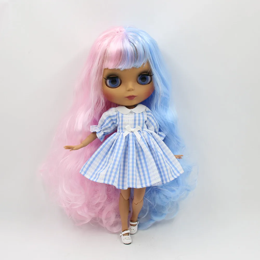 Ледяной DBS Blyth 1/6 bjd 30 см из черной кожи Матовые куклы с Совместное тела цвет волос