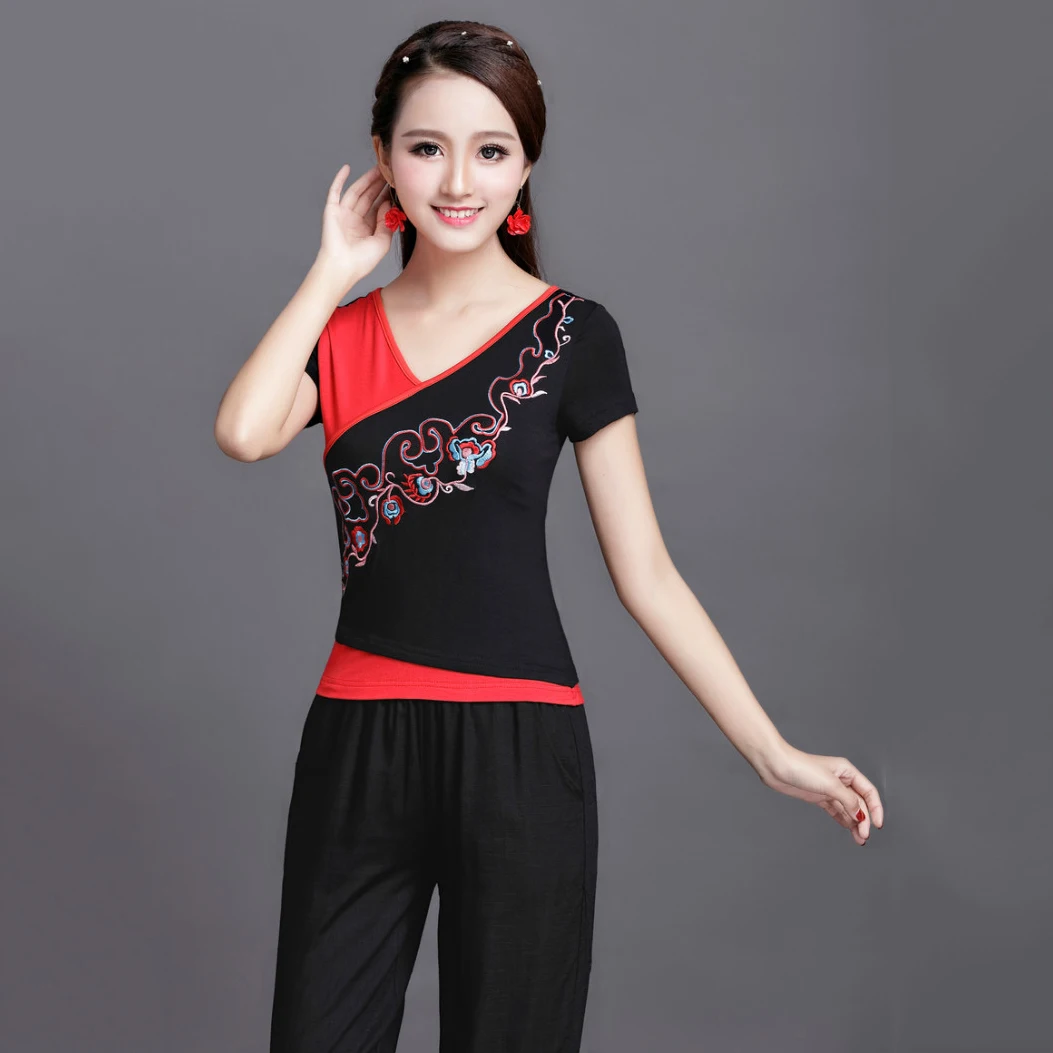 Футболка женская базовая с коротким рукавом Повседневная модная рубашка