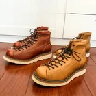 U6796 Red Tornado супер качество ручной работы итальянская воловья кожа натуральная кожа в американском стиле Goodyear сапоги с рантом размер 35-49