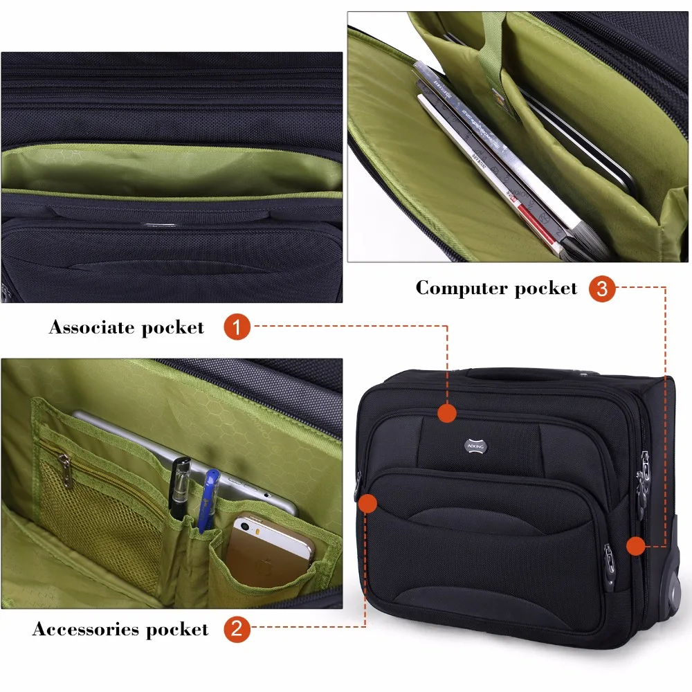 Колесный багаж металлическая сумка на колесиках для мужчин дорожная ручная