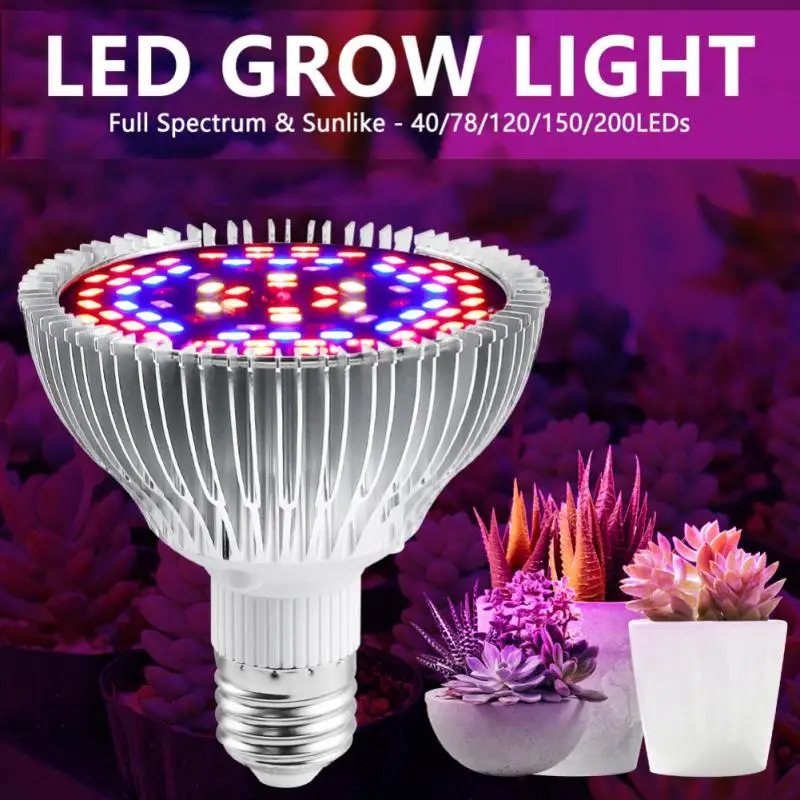 

Aluminum LED Grow Light E27 Full Spectrum Fitolamp Hydroponics Phyto Lamp For Indoor Vegs Flower Seedlings Plants Lighting