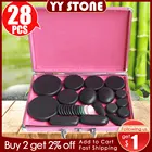 TONTIN 28 шт.компл., горячий камень, массаж, семейный набор, салон спа с нагревательной коробкой CE и ROHS, Базальтовый Камень для домашнего здравоохранения