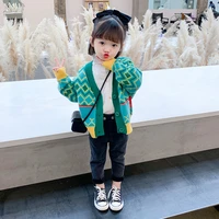 casual knitting jacket spring autumn coat outerwear top children clothes school kids teenage girl clothing high quality
