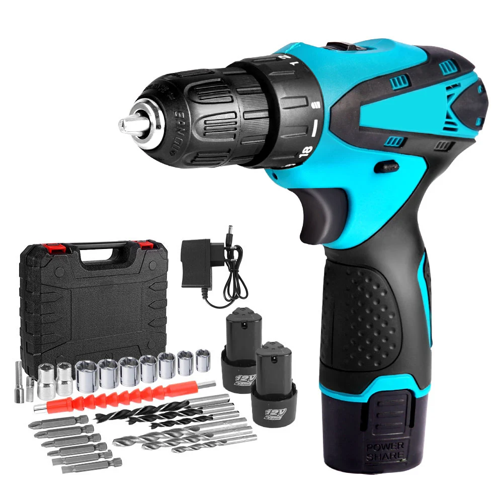 

12V Impact Electric Screwdriver Mini Wireless 110N.m Power Drill DC Lithium-Ion Battery Home DIY Keyless for Makita 12V Battery