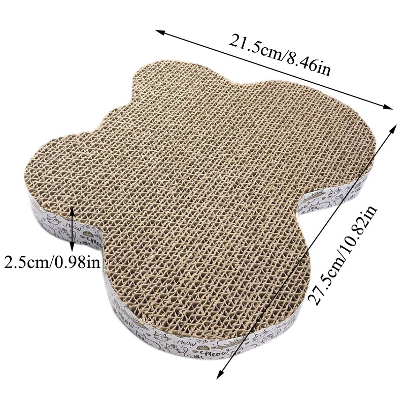 

Cats Grinding Nail Scraper Mat Wear-resistant Kitten Corrugated Paper Pad Durable Pet Supplies Claw Grinder Funny Pet Toy