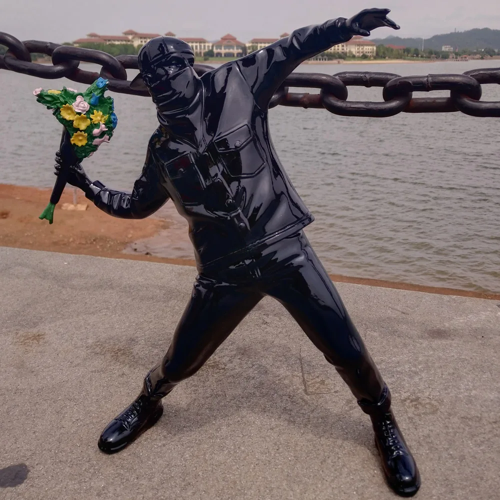 Статуя английской уличной арт банки скульптура фигурка бомбардировщика