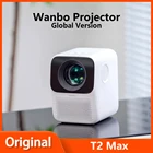Портативный домашний проектор Wanbo, ЖК-проектор T2 Max, 1080P HD, с вертикальной коррекцией трапецеидальных искажений, мини-кинотеатр
