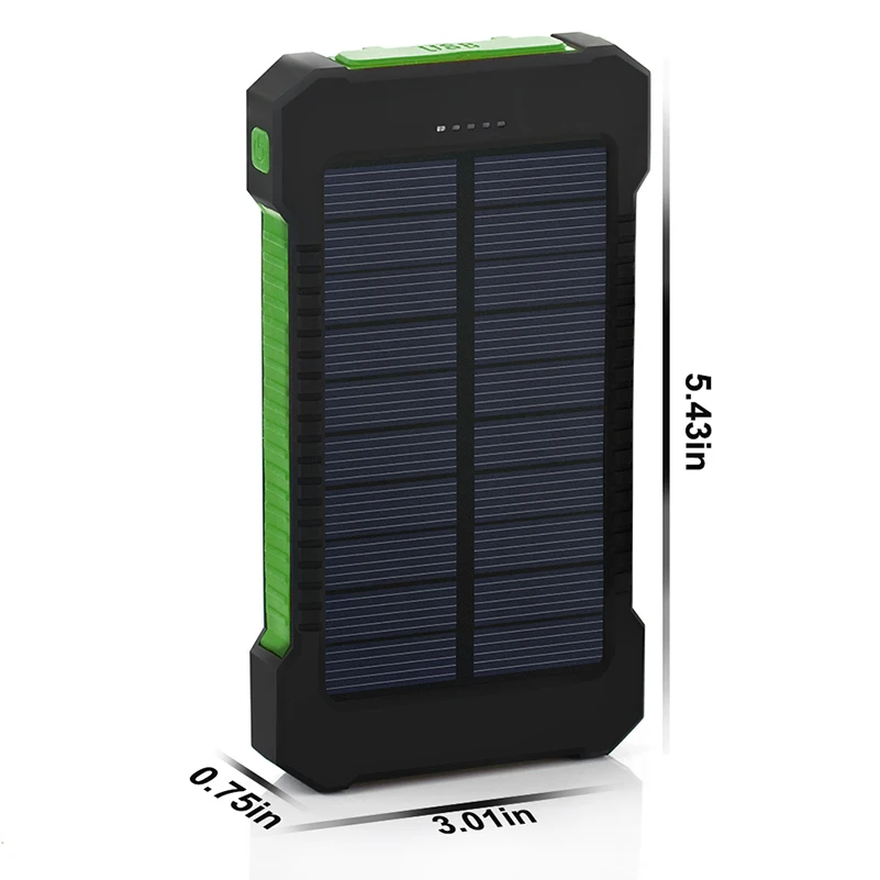 30000mah solar power bank for xiaomi dual usb portable external battery pack power bank solar charger for samsung iphone 12 xr free global shipping