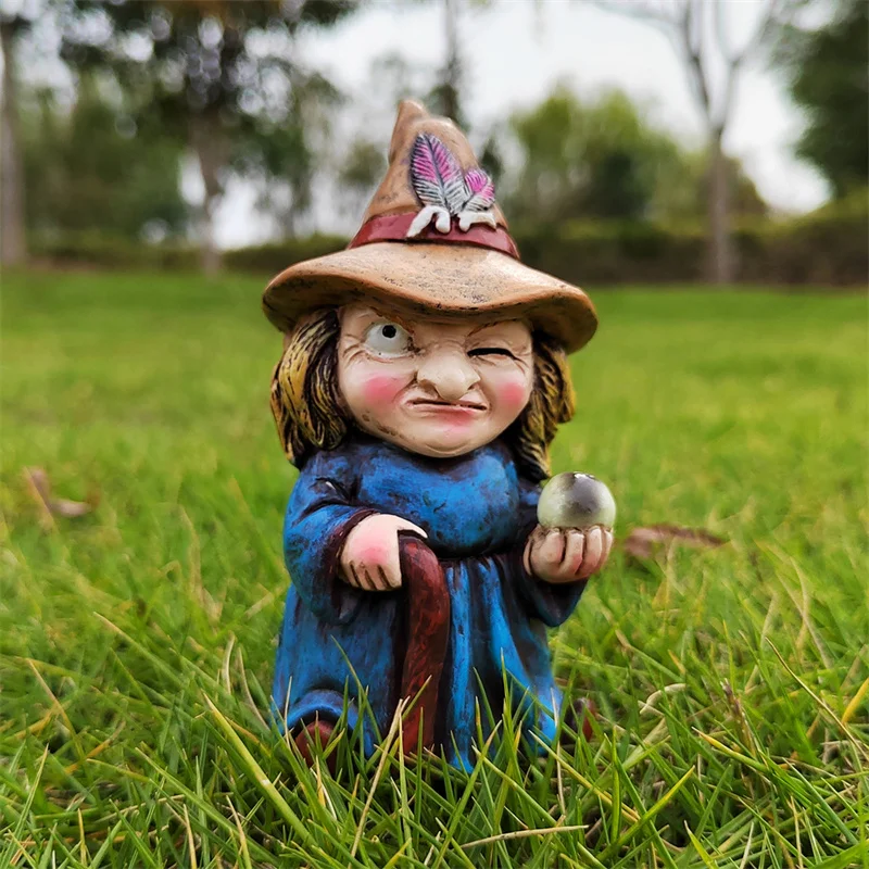

Halloween Magic Witch Sculpture Resin Small Ornaments House Decor Aesthetics Goods for Home and Comfort Bedroom Accessories