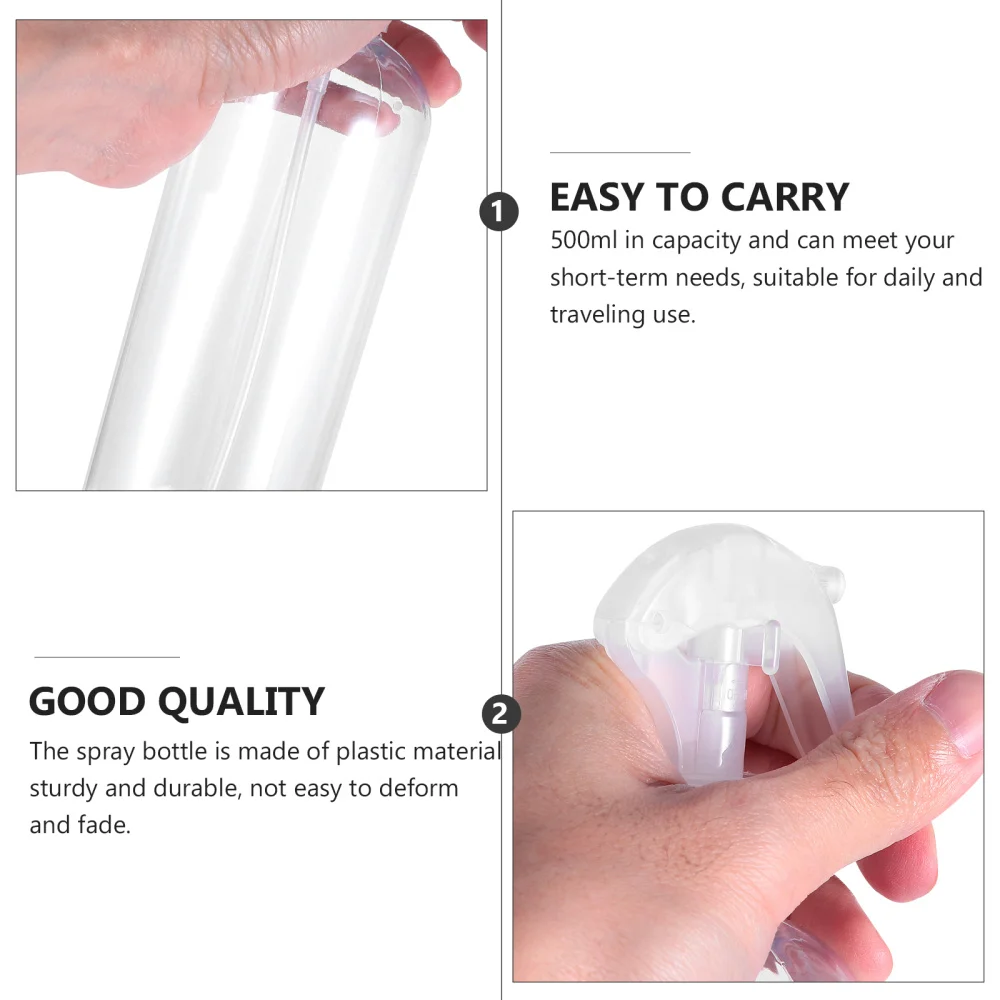 

4Pcs 500ML Spray Bottles Water Holder Disinfectant Refillable Containers