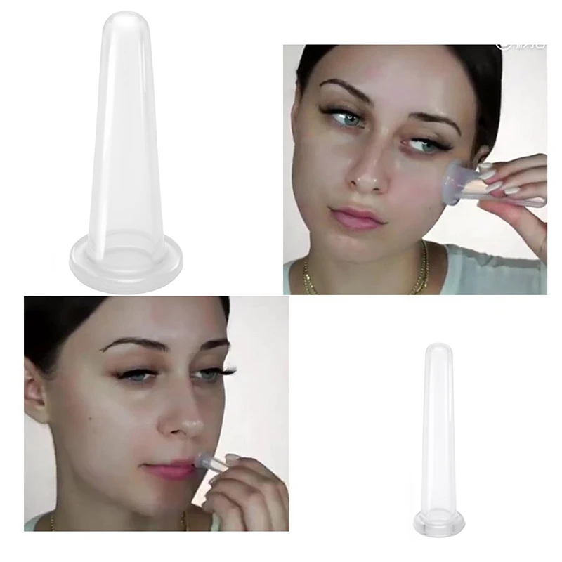 Силиконовый массажер для лица вакуумная банка банки удаления морщин лифтинга