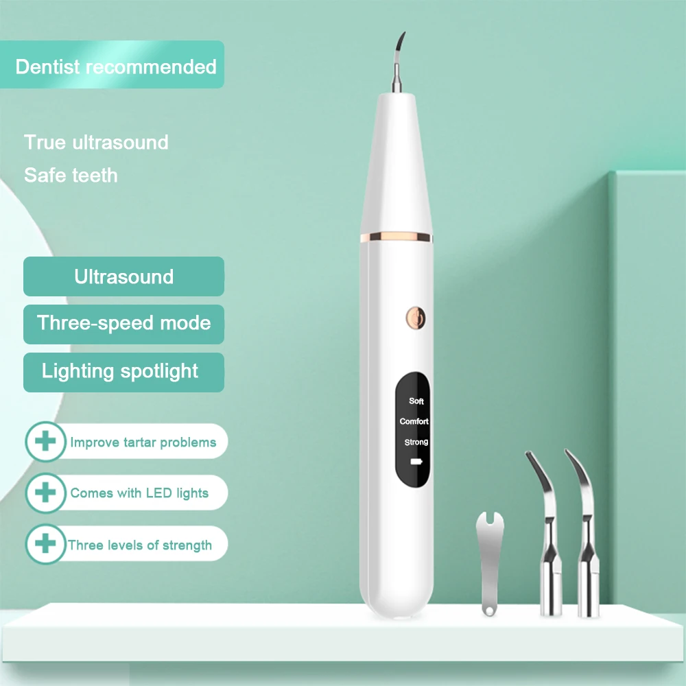 

Электрический Ультразвуковой скалер для зубов, портативный прибор для удаления пятен, зубов, отбеливания зубов со светодиодом