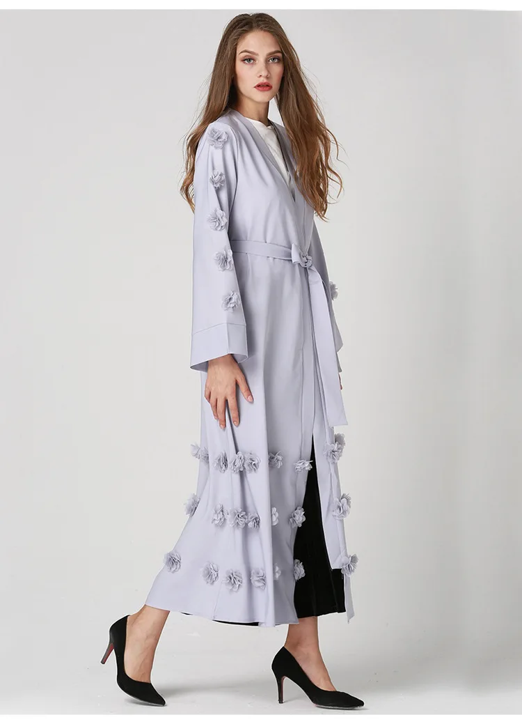 Женское вечернее платье-кардиган мусульманские турецкие платья с большими