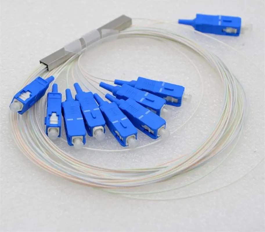 Бесплатная доставка сплиттер-Волоконный 1X8 SC FBT FTTH оптический ПЛК для пар мини