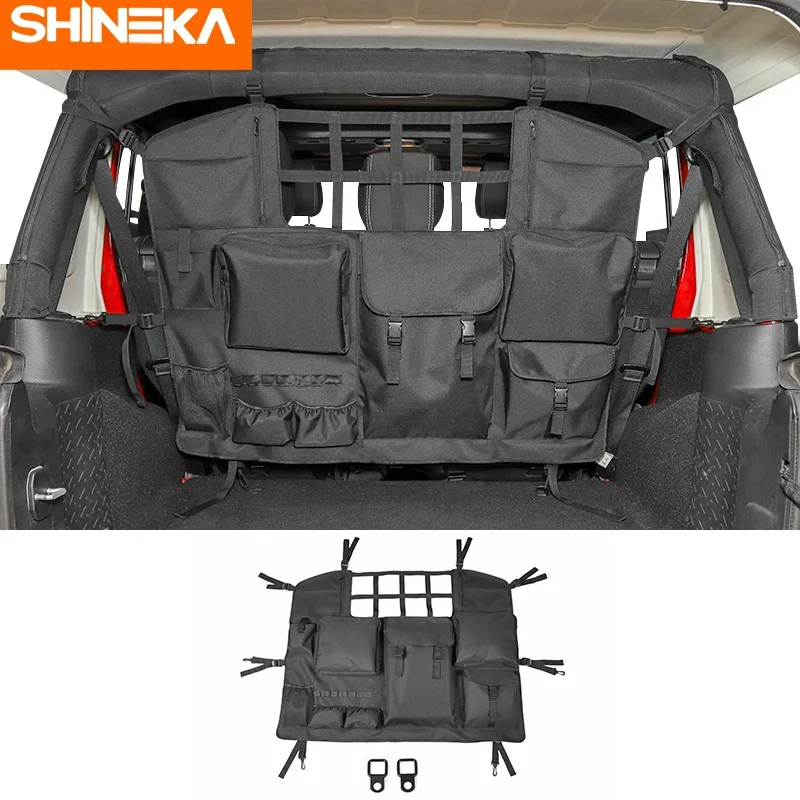 Seat Back Bag SHINEKA для Jeep Wrangler JL JK Sports Sahara Freedom Rubicon 2007- сумка для хранения сидений для Wrangler JK JL - Название цвета: Seat Back Bag