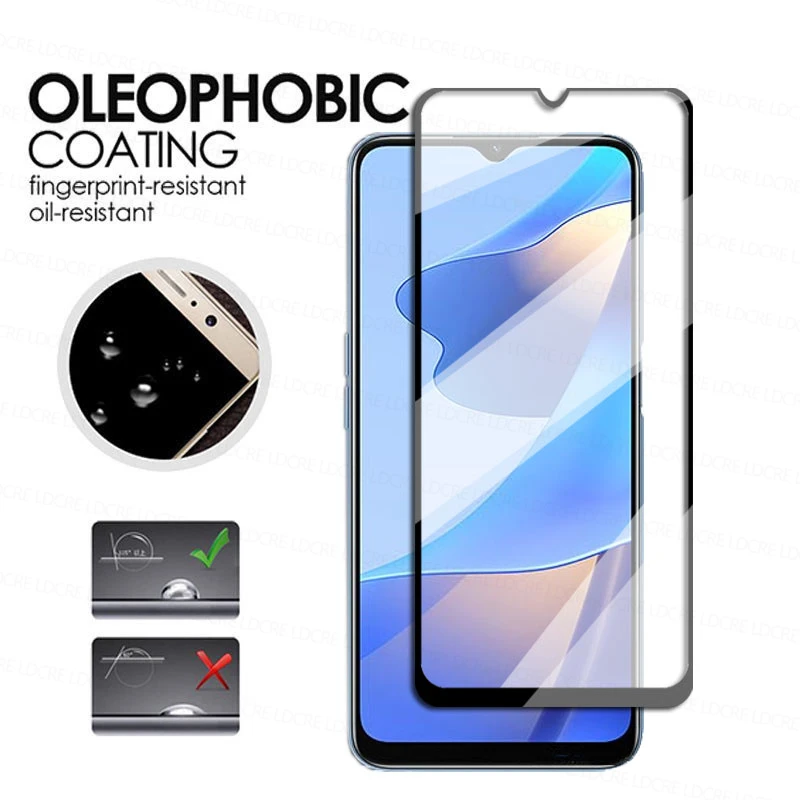 4 in 1 2 5d tempered glass for oppo a16 glass for oppo a16 screen protector camera len film for oppo a16 a15 a94 a74 a54 a53s free global shipping