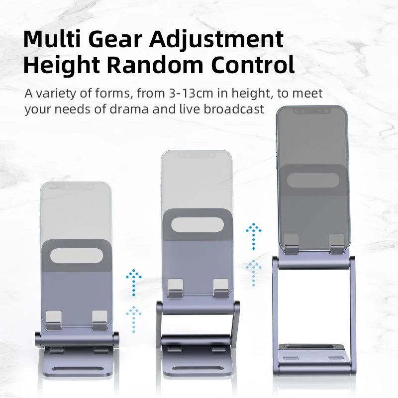 hagibis cell phone stand universal tablet desk holder adjustable foldable aluminum desktop stand for iphone 12 11 pro max ipad free global shipping