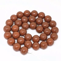 new chocolate baking paint candy color glass round loose beads 4 14mm pick size fashion women jewelry 15inch b1625