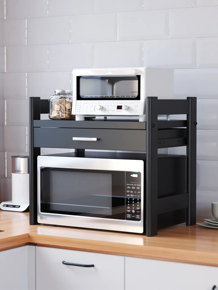 

TT Kitchen Storage Microwave Oven Countertop Commodity Shelf Oven Electric Rice Cooker Multi-Functional Desktop Punch Household