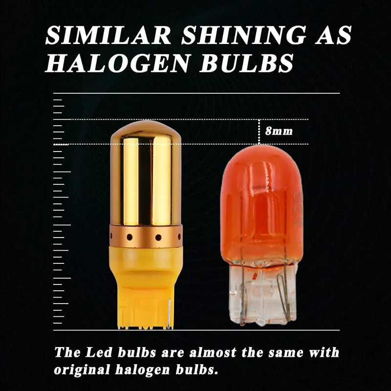RXZ 2 шт. CANBUS PY21W BAU15S P21W BA15S T20 7440 W21W 1156 S25 3030 45SMD без Hyper Flash Amber для указателей поворота