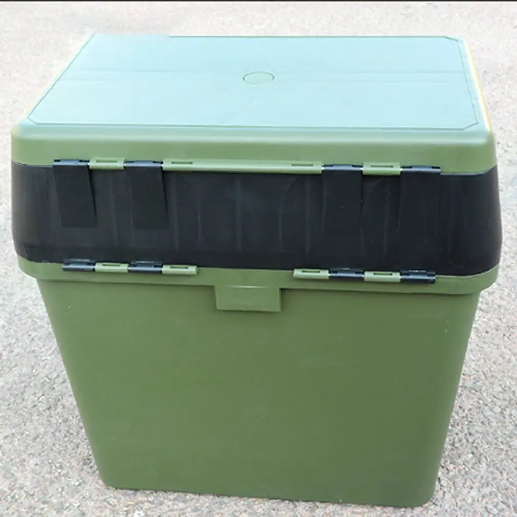 36*37*20cm Big Capacity Fishing Tackle Box High Quality Portable Live Camping Seat Belt Buckle Design | Спорт и развлечения