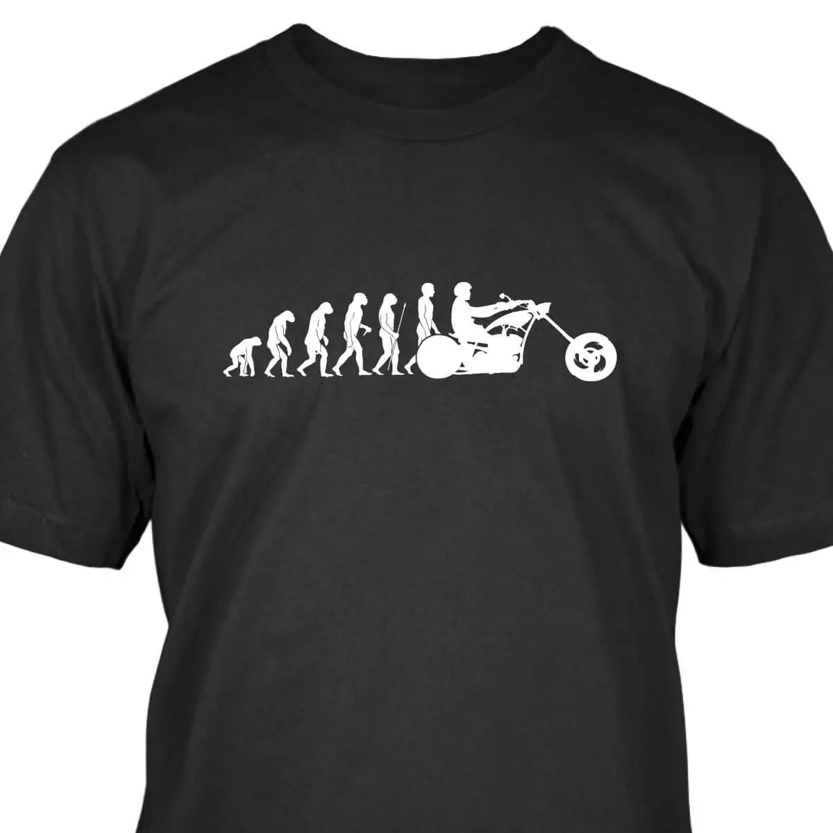 

Brand Summer Style Cotton Men'S Unique Masculine Streetwear Chopper Evolution T Shirtcotton Tops