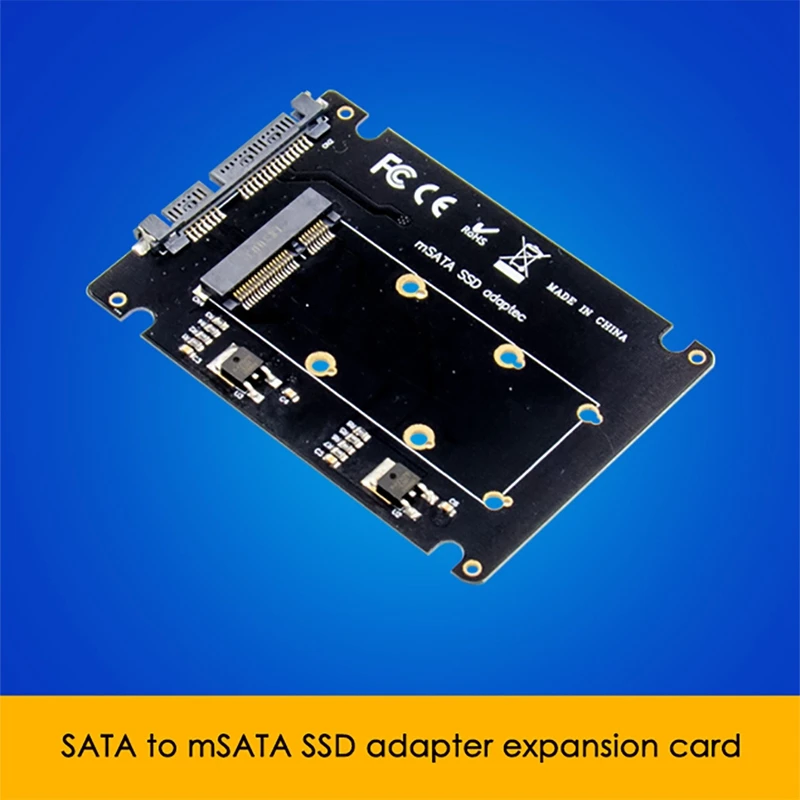

SATA to MSATA SSD Adapter Card, SATA to MSATA NGFF Adapter Expansion Card for Laptop PC