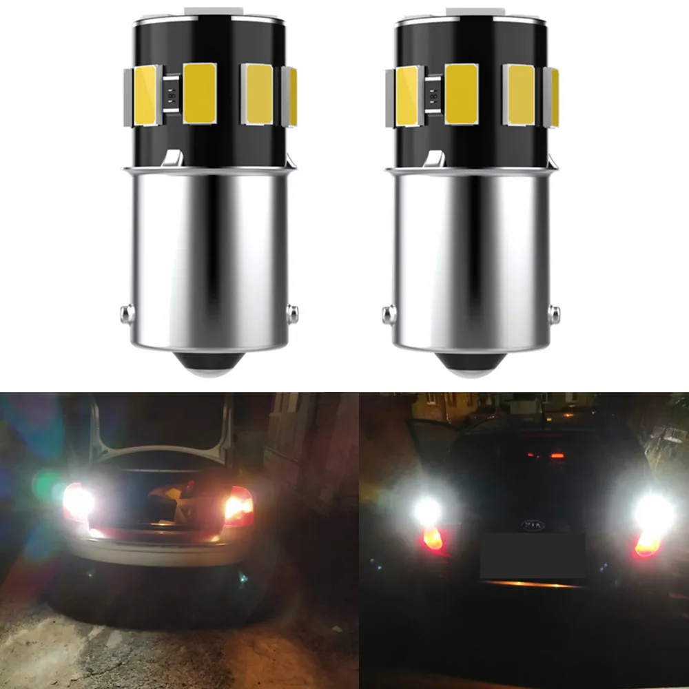 Светодиодная лампа Canbus P21W 6500 BA15S 2x1156 K для Skoda Superb Octavia 2 FL 2010 2011 светодиодный 2012