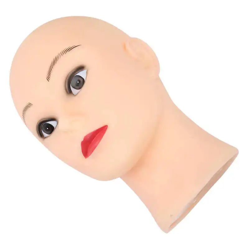 

Hair Donut Hair Styling Tools Bald Mannequin Head Hats Glasses Displaying Wigs Making Practicing Manikin PVC Head Model Head