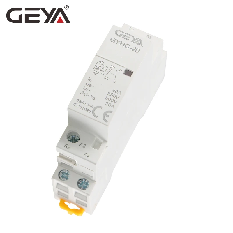 Модульный контактор GEYA GYHC 2P 16A 20A 25A 2NO или 2NC 1NO1NC220V автоматический бытовой типа