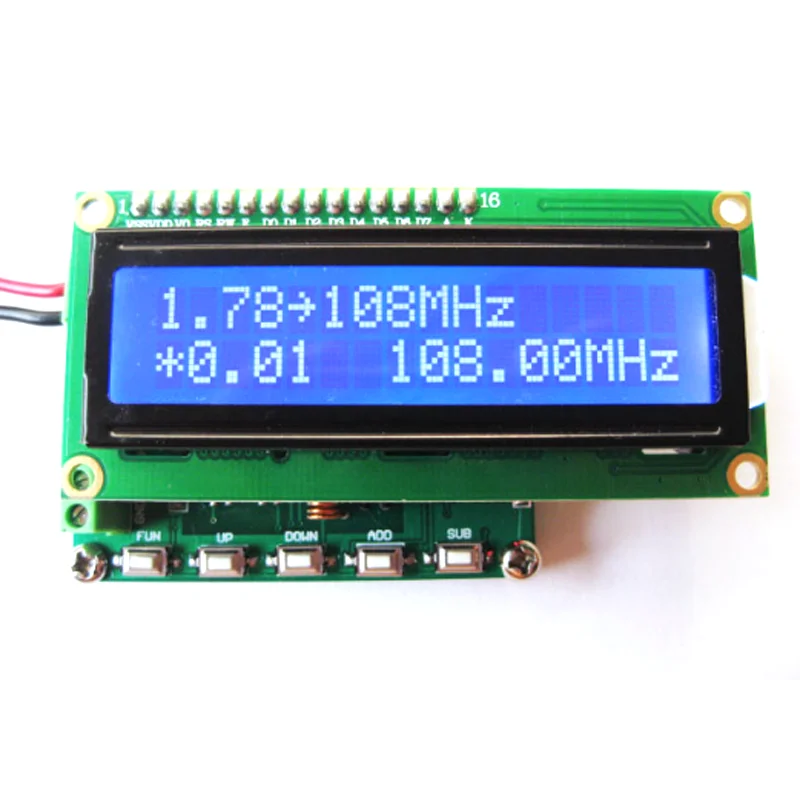 

DDS FM signal generator 78~108MHz PLL digital display LCD small HM370