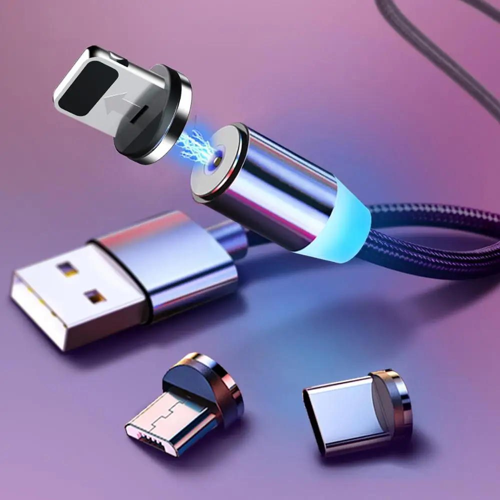 Магнитный USB кабель для быстрой зарядки Type C магнитное зарядное устройство