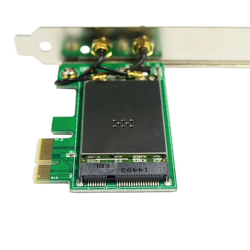 Good Quality Mini PCI-E to Wireless Adapter Network module with 2 Antenna WiFi RF Win7 64 Mac OS Best Price | Компьютеры и офис