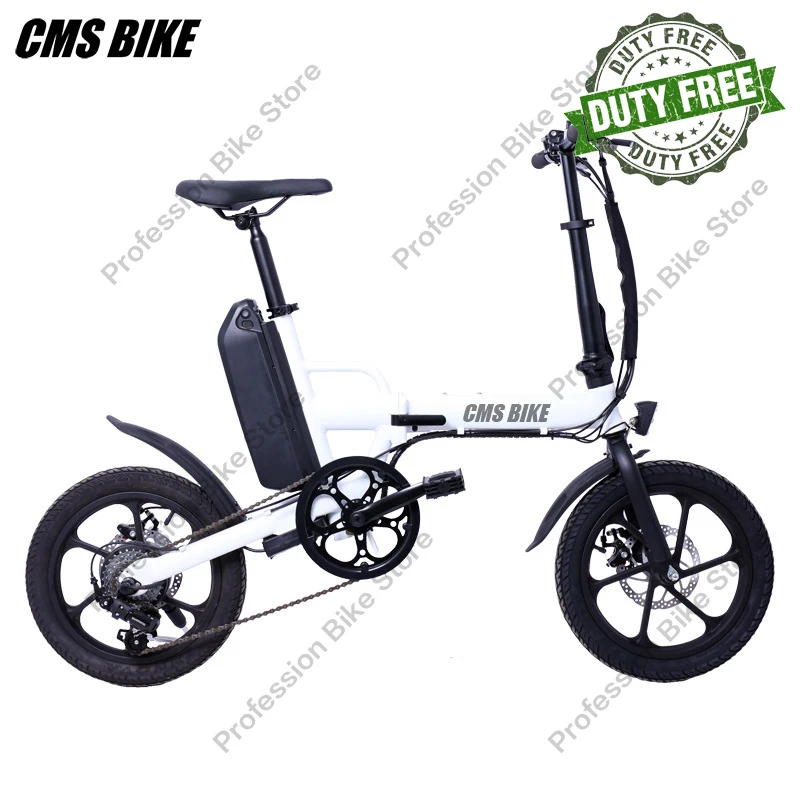 

CMSBIKE CMS-F16PlusB литиевая батарея электрический велосипед для взрослых 16 дюймов колеса 250 Вт 36В тормозной 13AH мобильность горный велосипед складн...