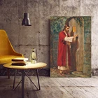Картина на холсте Иисус Христа, коснувшись к двери, художественный настенный постер для христианского подарка, домашний декор