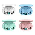 1 пара беспроводных перезаряжаемых наушников гарнитура со светодиодный ным дисплеем IPX4 водонепроницаемые спортивные наушники